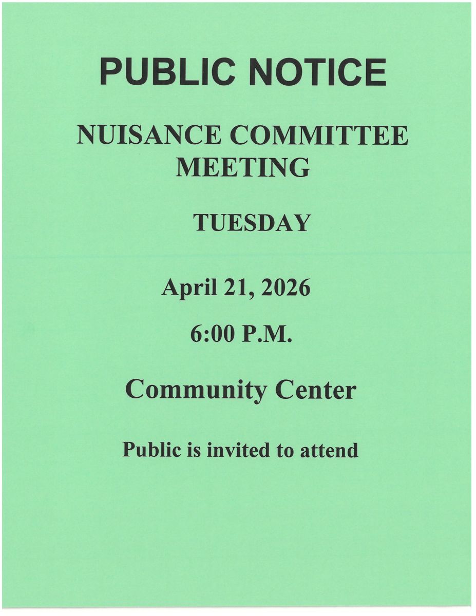 Nuisance Committee Meeting