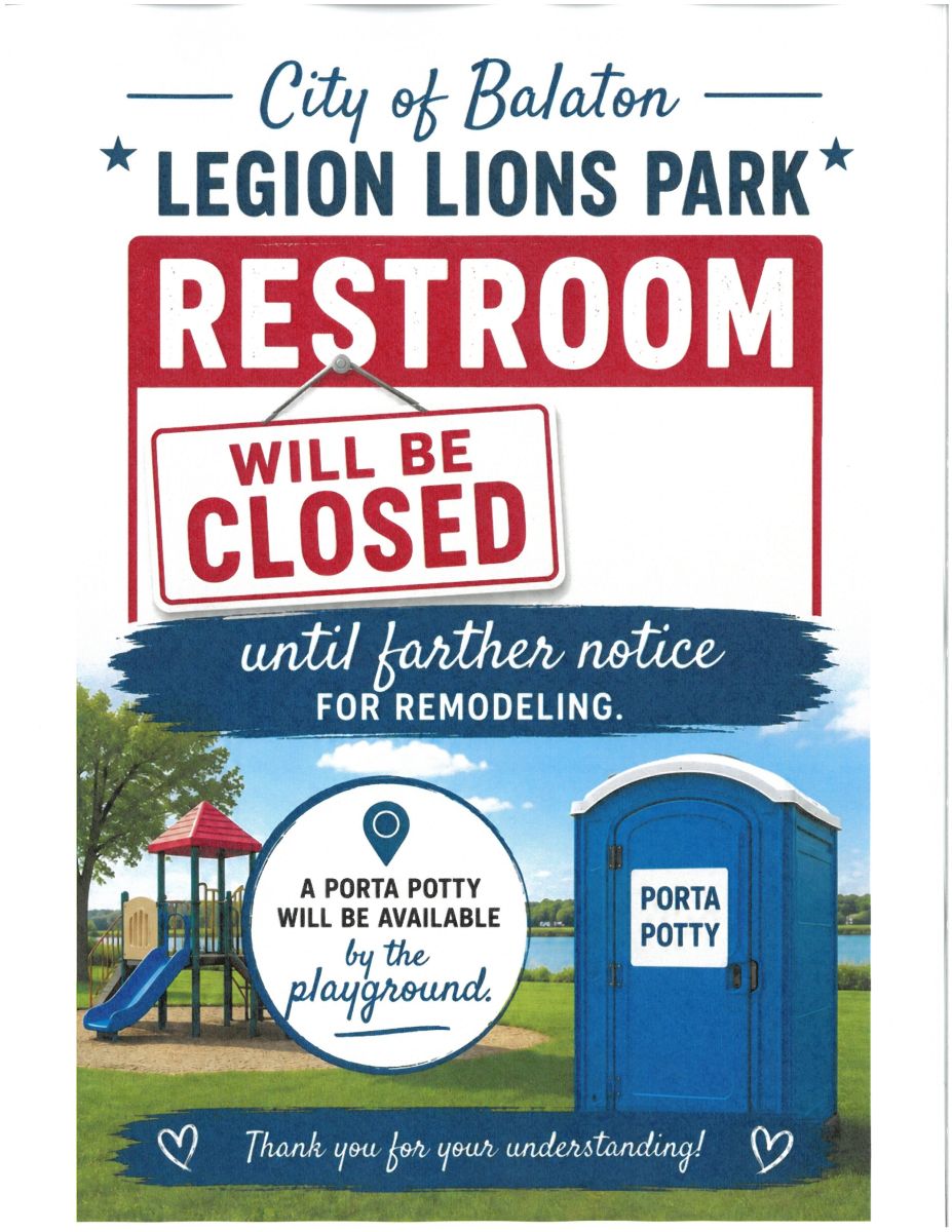 Legion Lions Park Restroom Closed