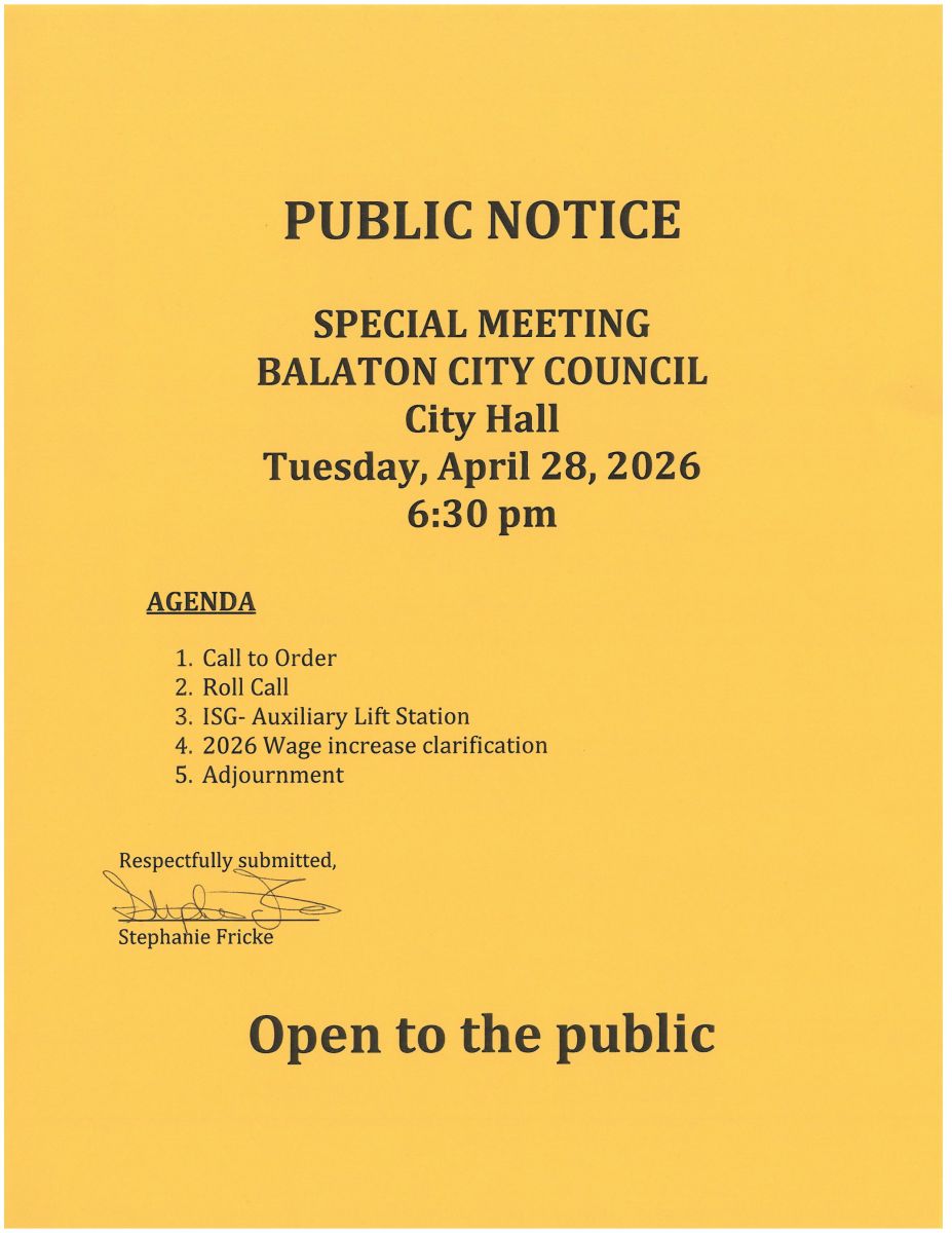Special Meeting 4.28.2026